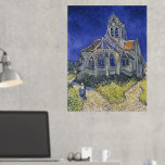 Impresión Metalizada Vincent Van Gogh, la Iglesia de Auvers<br><div class="desc">Vincent Van Gogh - La Iglesia en Auvers,  1890.</div>