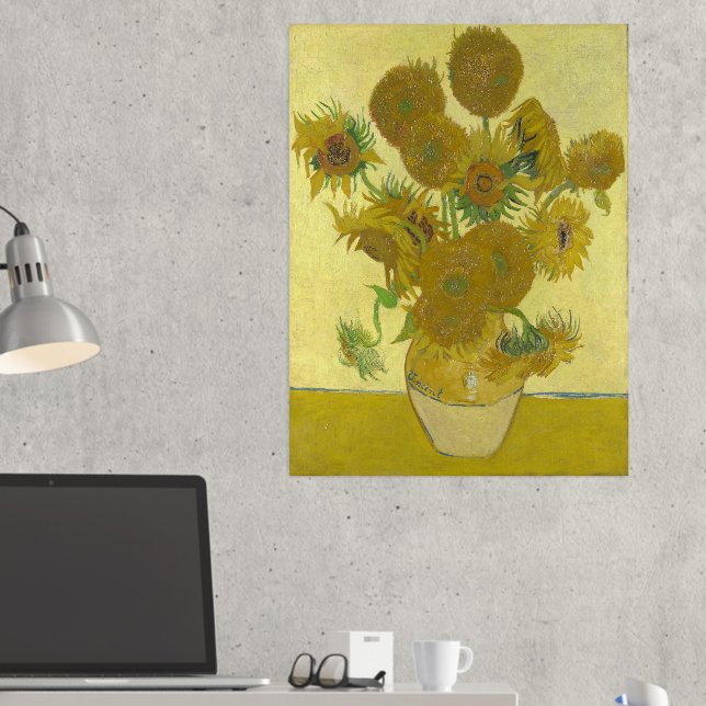 Impresión Metalizada Vincent Van Gogh - Sunflower, cuarta versión (In situ (Escritorio 2))