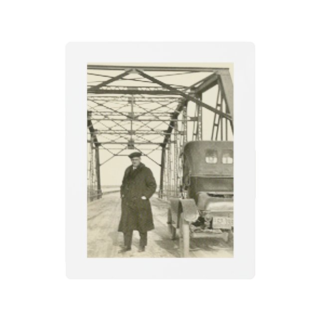 Impresión Metalizado 8x10 de estilo antiguo para h (Anverso)