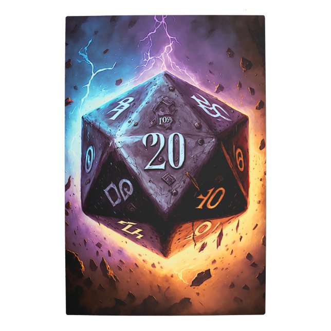 Impresión Metalizado D20 De Storm (Anverso)
