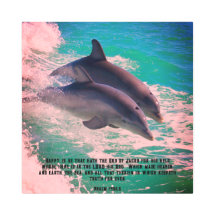 Impresión Metalizado de 146 delfines Psalm