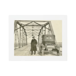 Impresión Metalizado de 14x11 de estilo antiguo