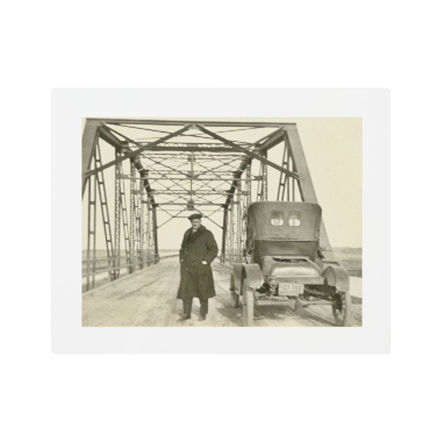 Impresión Metalizado de 14x11 de estilo antiguo (Anverso)