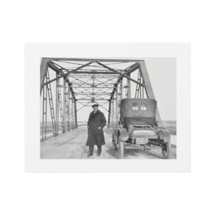 Impresión Metalizado de 14x11 de estilo antiguo