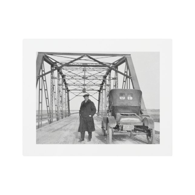 Impresión Metalizado de 14x11 de estilo antiguo (Anverso)