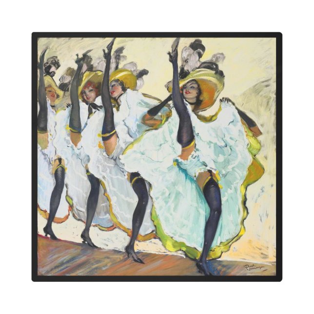 Impresión Metalizado de bailarinas canas (Anverso)