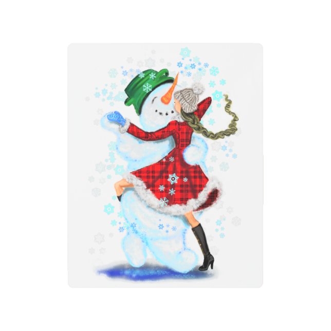 Impresión Metalizado de bailarines de Chica y muñe (Anverso)