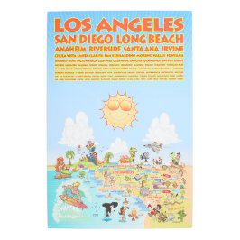 Impresión Metalizado de ciudades del sur de Califo