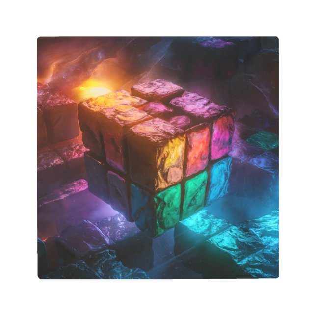 Impresión Metalizado de cubos 3D (Anverso)