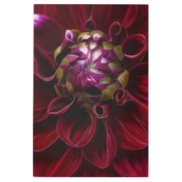 Impresión Metalizado de Dahlia Roja