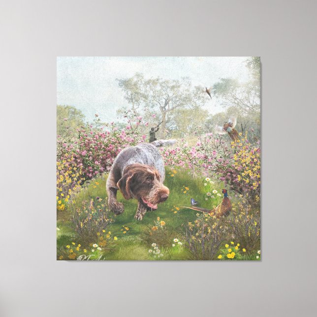 Impresión Metalizado de Drahthaar Deutsch (Anverso)