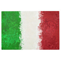 Impresión Metalizado de la bandera italiana de Ita