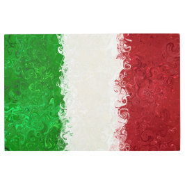 Impresión Metalizado de la bandera italiana de Ita