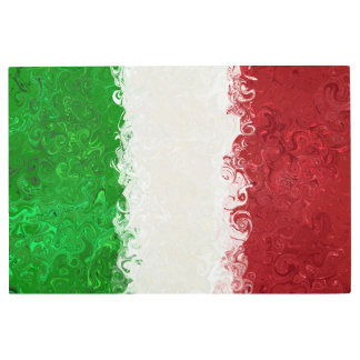 Impresión Metalizado de la bandera italiana de Ita