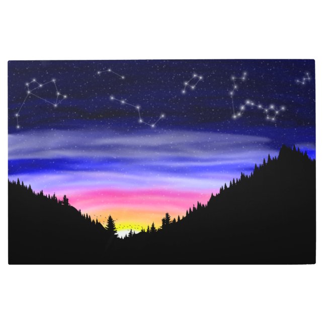 Impresión Metalizado de la noche del diamante (Anverso)