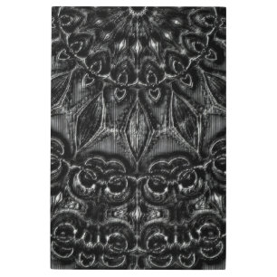 Impresión Metalizado de Mandala de carbón vegetal