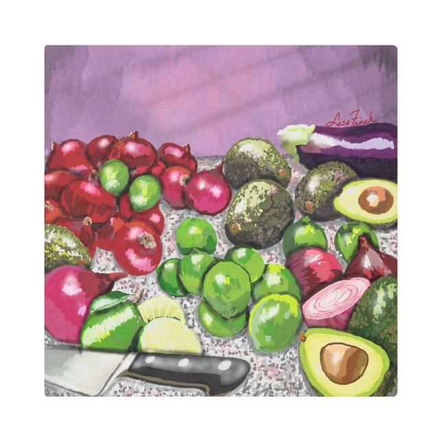 Impresión Metalizado de por vida 'Prep del chef' (Anverso)