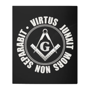 Impresión metalizado de símbolo masónico