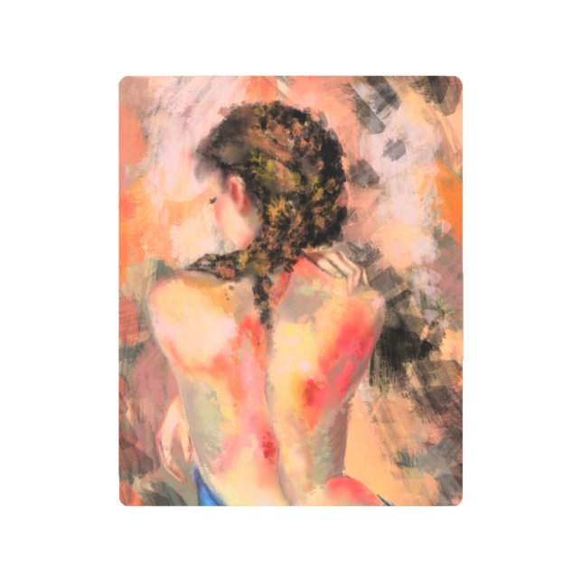 Impresión Metalizado del cuerpo de la mujer (Anverso)