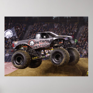 Impresión metalizado del monster truck