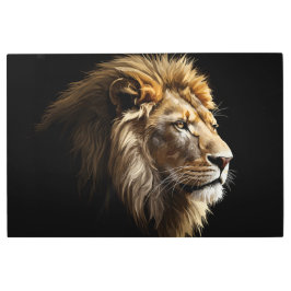 Impresión Metalizado del rey de la sabana