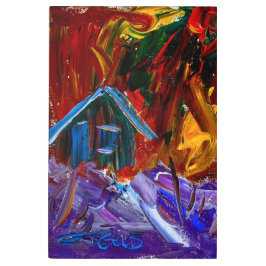 Impresión metalizado- E.J. Gold - Paisaje de campo