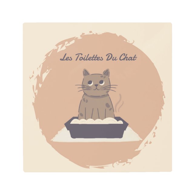 Impresión metalizado, Les Toilettes Du Chat (Anverso)