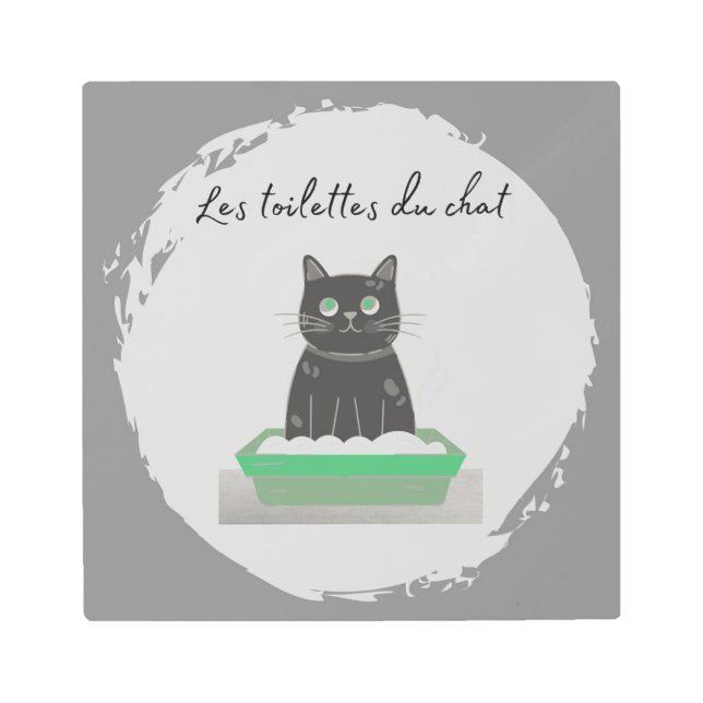 Impresión metalizado, Les Toilettes Du Chat (Anverso)