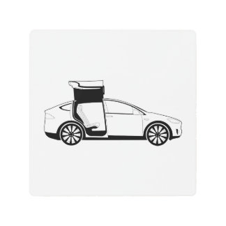 Impresión Metalizado Minimalista del modelo Tesla 