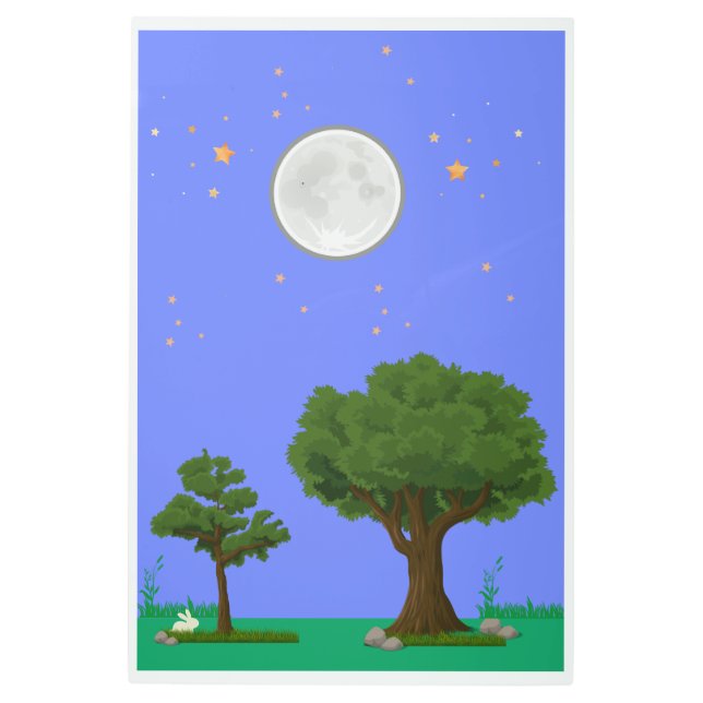 IMPRESIÓN METALIZADO NOCTURNA DE LA LUNA (Anverso)