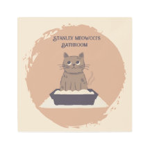 Impresión Metalizado personalizada, baño de gato