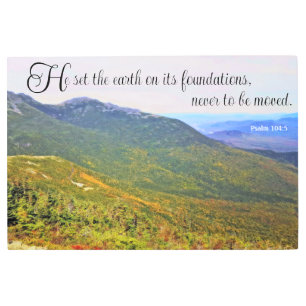 Impresión Metalizado Psalm 104:5