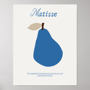 Impresión Minimalista de mascotas de color azul
