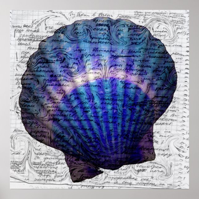 Impresión misteriosa de Poster marino (Frente)