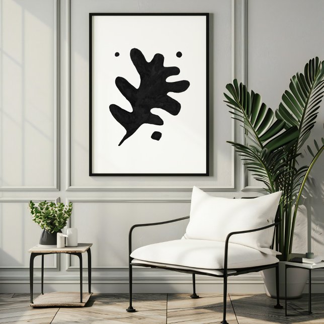 Impresión moderna de arte flotante, Gouache negro (Subido por el creador)