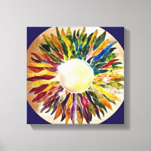 Impresión moderna de la lona de Bello Artes de la