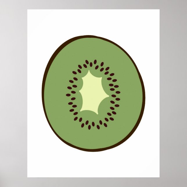 Impresión moderna de una fruta de Kiwi para su coc (Frente)