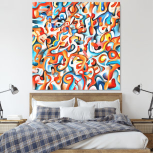Impresión moderna en lienzo - Colores abstractos