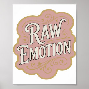 Impresión Moderna Rosa EMOCIÓN RAW