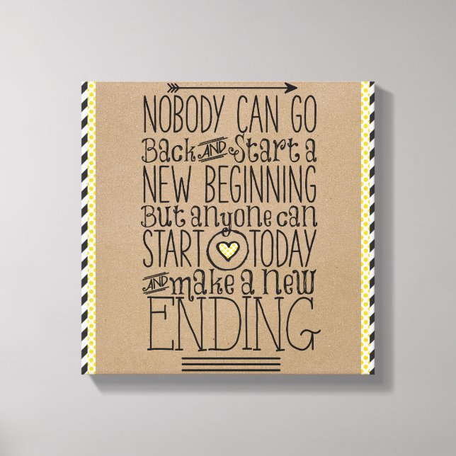 Impresión motivacional: Nuevo comienzo (Anverso)