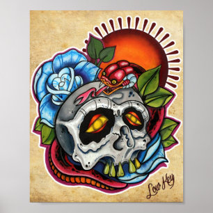 Impresión muerta de los ojos