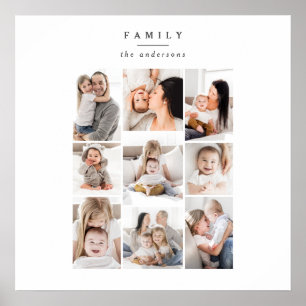 impresión multi de la foto de la familia