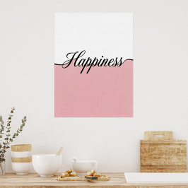 Impresión mural minimalista de cursiva elegante de