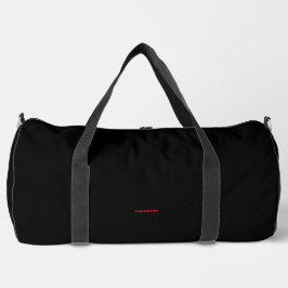 Impresión negra simple Cortar Sew Bolsa Duffel Gra