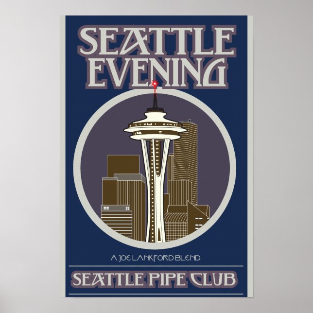 Impresión nocturna de Seattle (Frente)