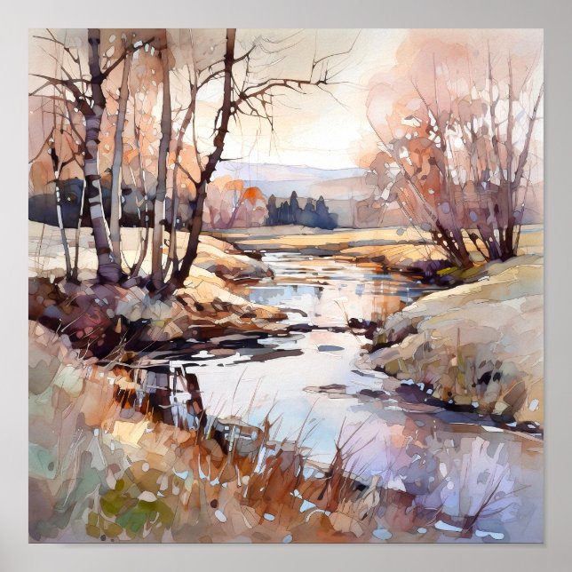 Impresión paisajística del otoño del país (Frente)