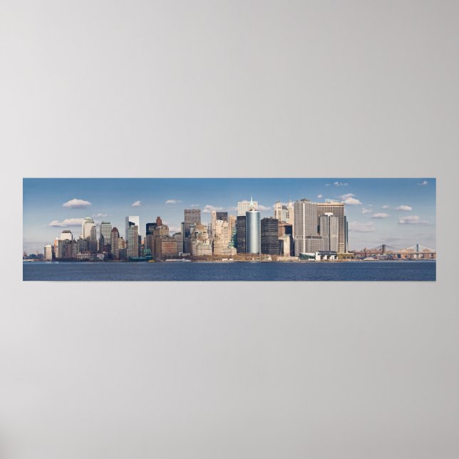 Impresión panorámica de bajo perfil de Manhattan 2 (Frente)