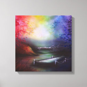 Impresión panorámica del arco iris
