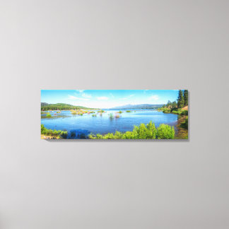 Impresión panorámica del lago de montaña | Arte es