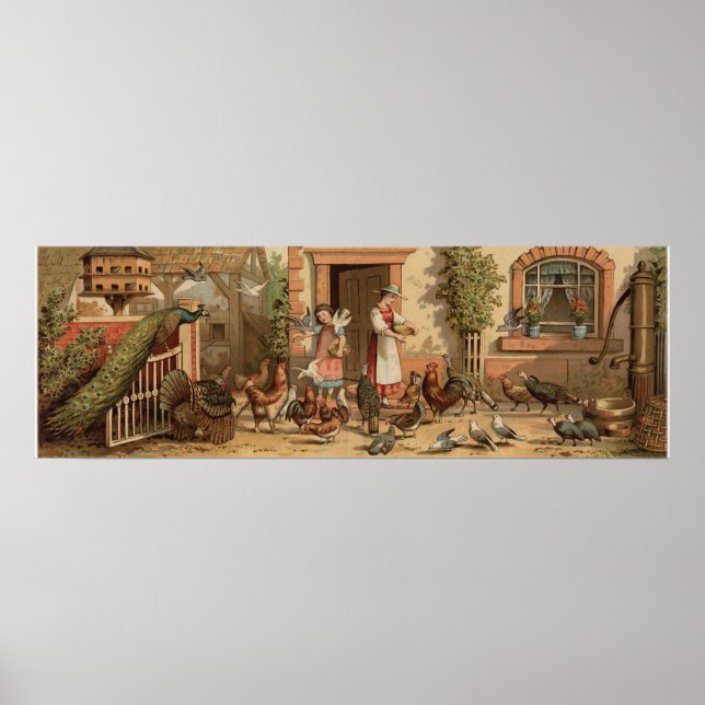 Impresión para madre y hija de la casa de labranza (Frente)